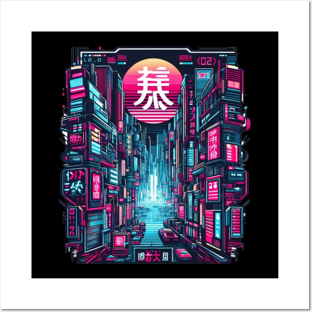 Neon City Wall Art by Jason's Finery